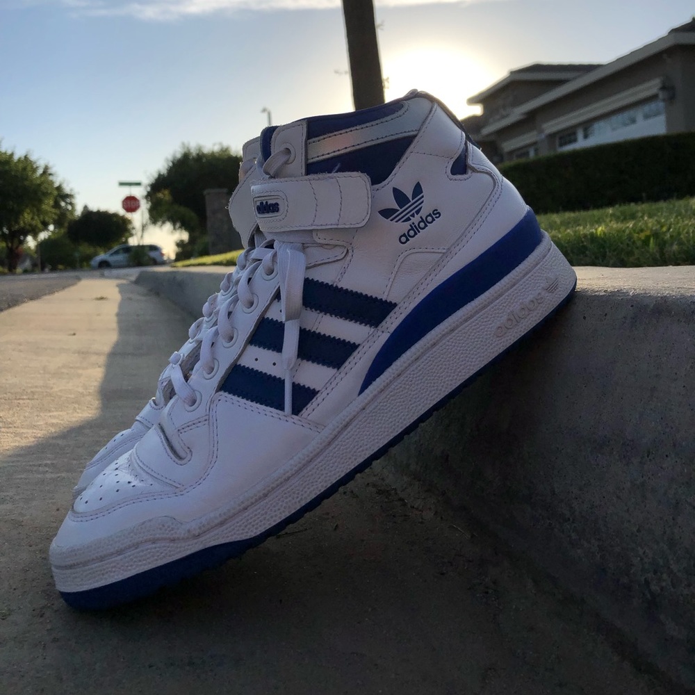Adidas Forum Mid Top (White) Men’s Shoes